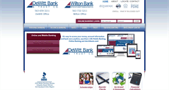 Desktop Screenshot of dewittbank.com